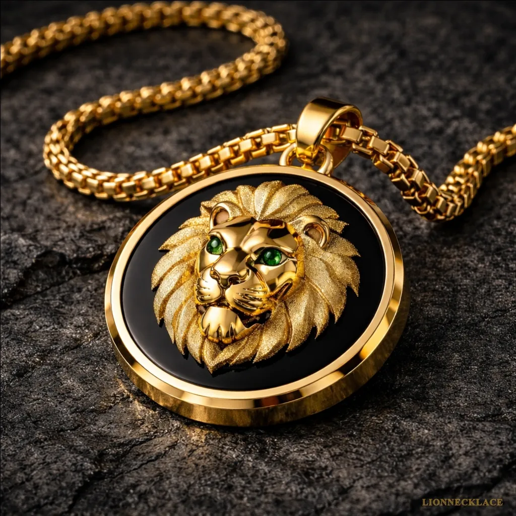 Gold Lion Relief Medallion – Black Inlay Edition 01 Gold Lion Relief Medallion – Black Inlay Edition 01