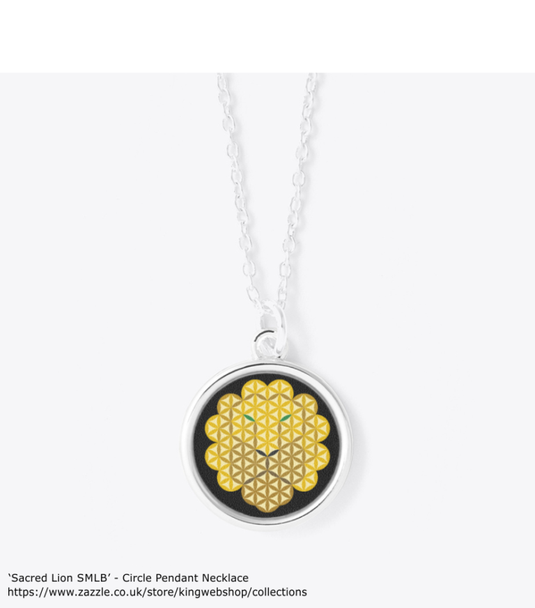 Sared Lion - SMLB - Circle Pendant Necklace - Lion Necklace pendant - Jewelry and Watches store - Gold - Silver - Zazzle