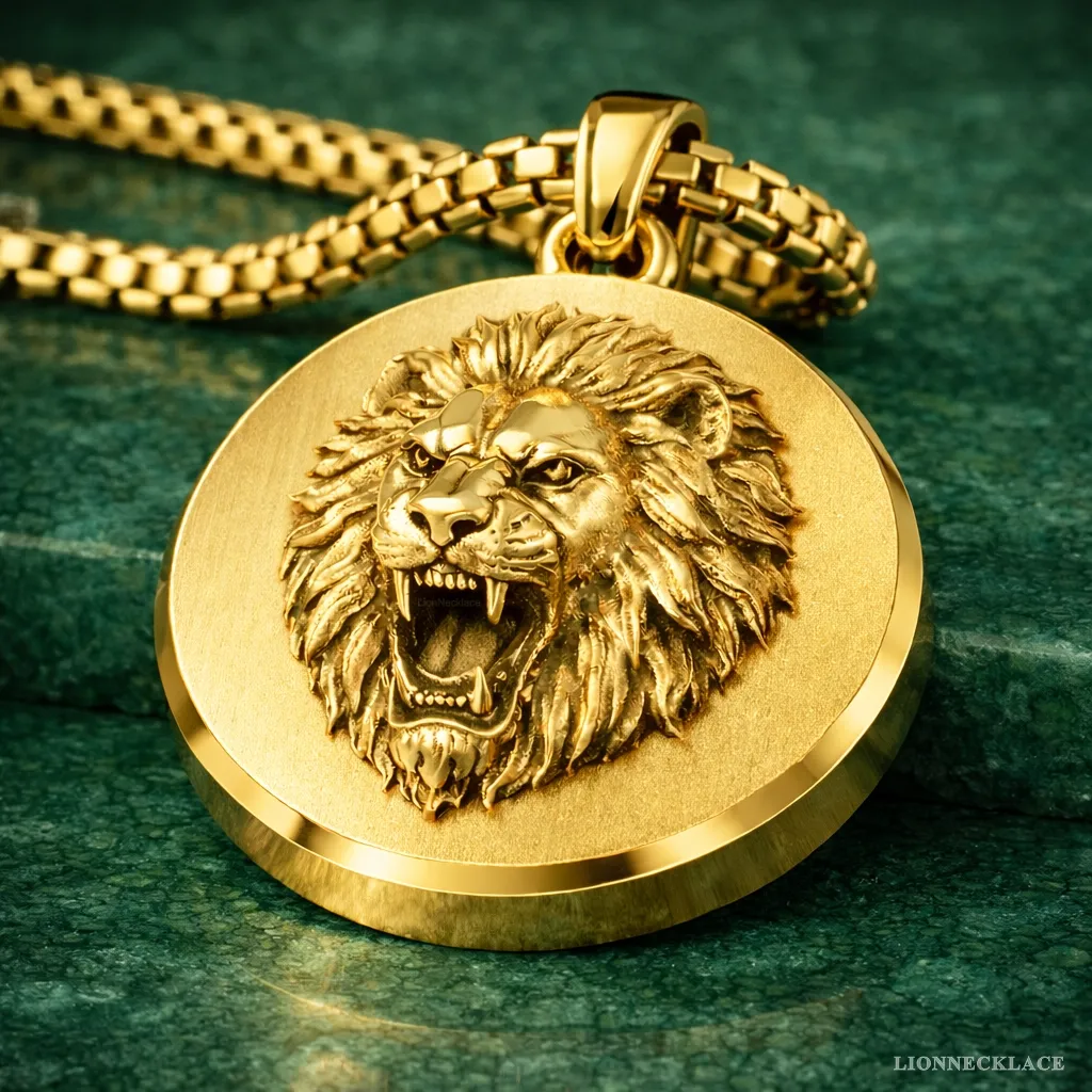 Lion’s Roar Gold Relief Medallion 01 Lion’s Roar Gold Relief Medallion 01