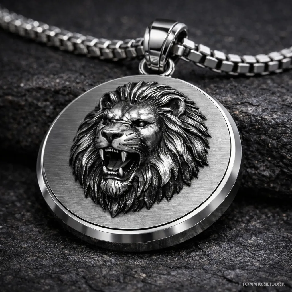 Lion’s Roar Silver Relief Medallion 01